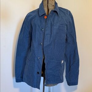 Men's DEUS EX MACHINA + Matt Willey Blue Jacket Chore Coat
